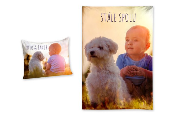 Vlastné fotografie na obliečke a vankúši