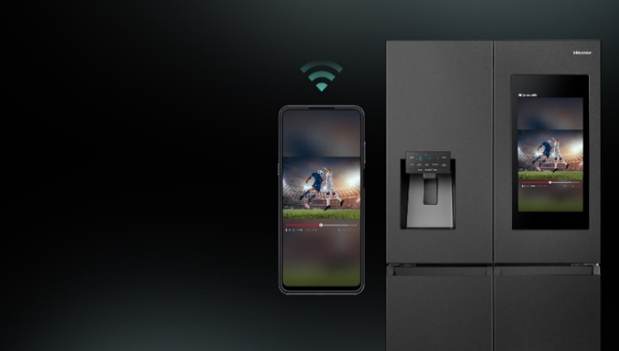 Inteligentná chladnička s veľkou obrazovkou aj na sledovanie zápasov