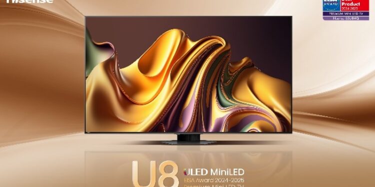 Vitajte v novej ére zábavy s mini LED televízormi Hisense U8NQ